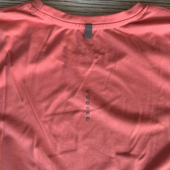 Nike Running Dri-Fit Short Sleeve Crewneck Pink Top Shirt - Picture 4 of 9
